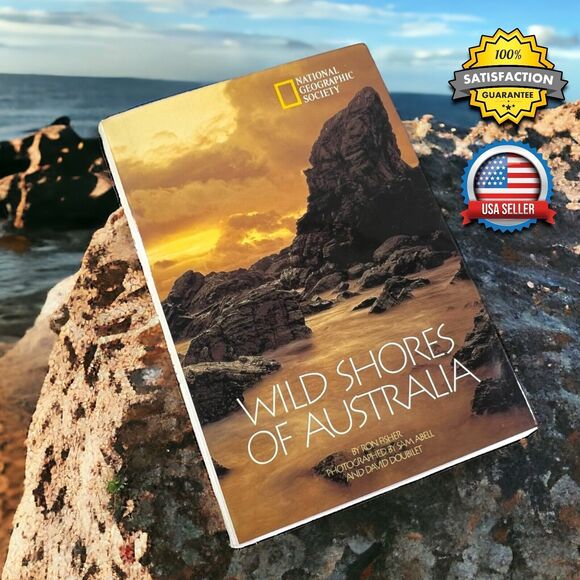 National Geographic Other - Wild Shores Of Australia National Geographic 1996 1st Edition Hardcover Book EUC